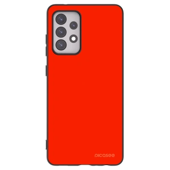 Picasee Μαύρη θήκη σιλικόνης για Samsung Galaxy A52 5G A525F - Maranello Red