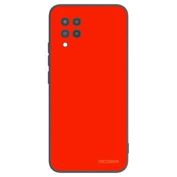 Picasee Μαύρη θήκη σιλικόνης για Samsung Galaxy A42 A426B - Maranello Red