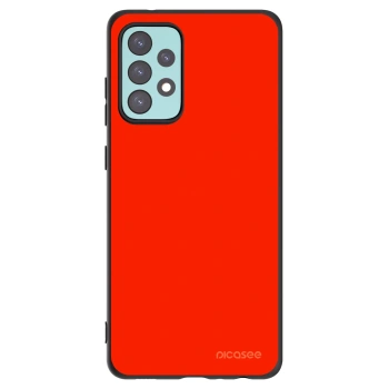 Picasee Μαύρη θήκη σιλικόνης για Samsung Galaxy A72 A725F - Maranello Red