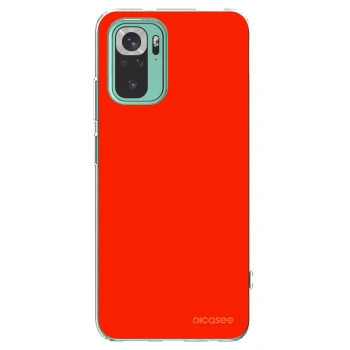 Picasee διαφανής θήκη σιλικόνης Xiaomi Redmi Note 10 Pro - Maranello Red