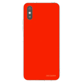 Picasee διαφανής θήκη σιλικόνης Xiaomi Redmi 9AT - Maranello Red