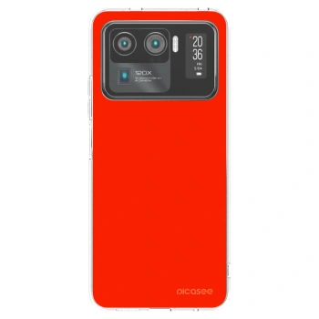 Picasee διαφανής θήκη σιλικόνης Xiaomi Mi 11 Ultra - Maranello Red