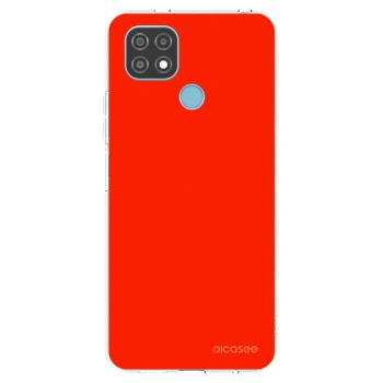 Picasee διαφανής θήκη σιλικόνης Realme C21 - Maranello Red