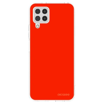 Picasee διαφανής θήκη σιλικόνης Samsung Galaxy A22 A225F 4G - Maranello Red
