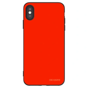 Picasee Μαύρη θήκη σιλικόνης για Apple iPhone XS Max - Maranello Red
