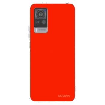 Picasee διαφανής θήκη σιλικόνης Vivo X60 Pro 5G - Maranello Red