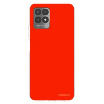 Picasee διαφανής θήκη σιλικόνης Realme 8i - Maranello Red
