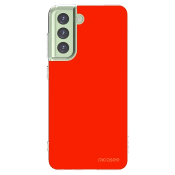 Picasee διαφανής θήκη σιλικόνης Samsung Galaxy S21 FE 5G - Maranello Red
