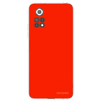 Picasee διαφανής θήκη σιλικόνης Xiaomi Poco X4 Pro 5G - Maranello Red