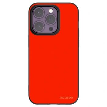 Picasee Μαύρη θήκη σιλικόνης για Apple iPhone 14 Pro - Maranello Red