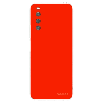 Picasee διαφανής θήκη σιλικόνης Sony Xperia 10 IV 5G - Maranello Red