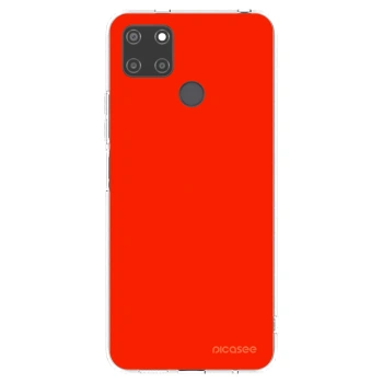 Picasee διαφανής θήκη σιλικόνης Realme C21Y - Maranello Red