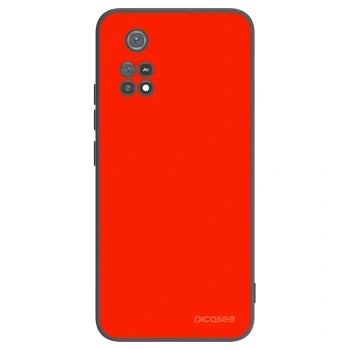 Picasee Μαύρη θήκη σιλικόνης για Xiaomi Poco M4 Pro - Maranello Red