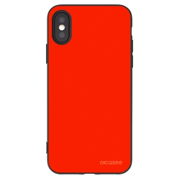 Picasee Μαύρη θήκη σιλικόνης για Apple iPhone X/XS - Maranello Red