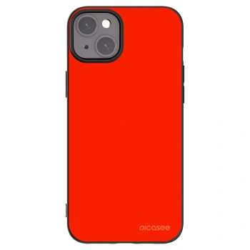 Picasee Μαύρη θήκη σιλικόνης για Apple iPhone 15 Plus - Maranello Red