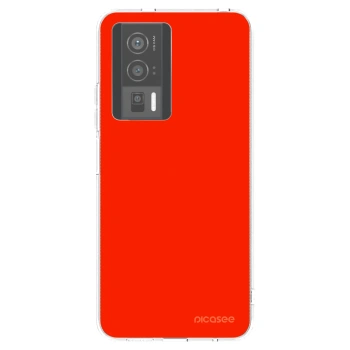 Picasee διαφανής θήκη σιλικόνης Xiaomi Poco F5 Pro 5G - Maranello Red