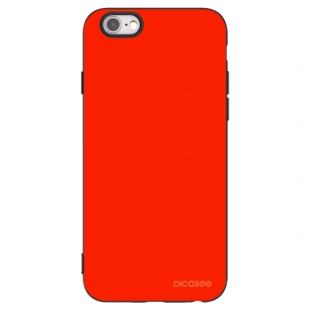 Picasee Μαύρη θήκη σιλικόνης για Apple iPhone 6/6S - Maranello Red