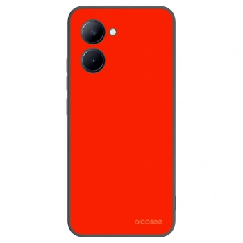 Picasee Μαύρη θήκη σιλικόνης για Realme C33 (2023) - Maranello Red