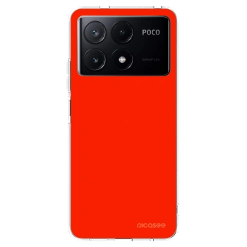 Picasee διαφανής θήκη σιλικόνης Xiaomi Poco X6 Pro - Maranello Red