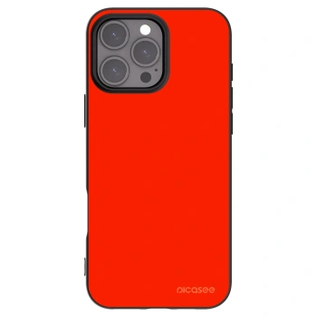 Picasee Μαύρη θήκη σιλικόνης για Apple iPhone 16 Pro Max - Maranello Red