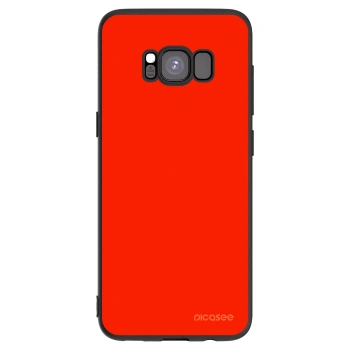 Picasee Μαύρη θήκη σιλικόνης για Samsung Galaxy S8 G950F - Maranello Red