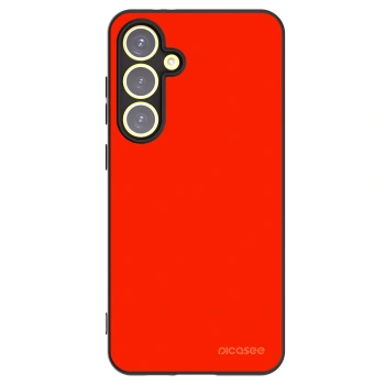 Picasee Μαύρη θήκη σιλικόνης για Samsung Galaxy S24 FE S721B - Maranello Red
