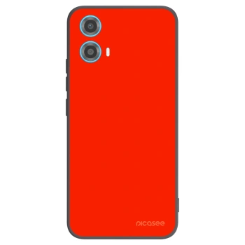 Picasee Μαύρη θήκη σιλικόνης για Motorola Moto G34 5G - Maranello Red
