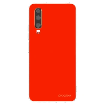 Picasee διαφανής θήκη σιλικόνης Huawei P30 - Maranello Red
