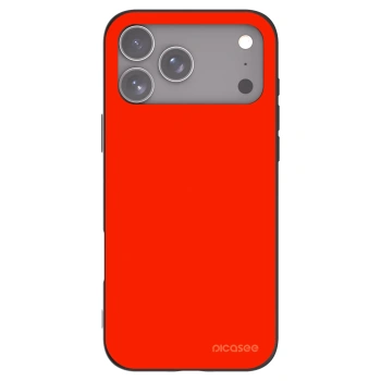 Picasee Μαύρη θήκη σιλικόνης για Apple iPhone 17 Pro Max - Maranello Red