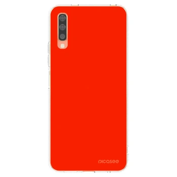 Picasee διαφανής θήκη σιλικόνης Samsung Galaxy A70 A705F - Maranello Red