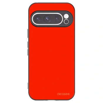 Picasee Μαύρη θήκη σιλικόνης για Google Pixel 9 Pro XL - Maranello Red