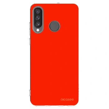 Picasee διαφανής θήκη σιλικόνης Huawei P30 Lite - Maranello Red