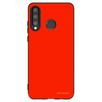 Picasee Μαύρη θήκη σιλικόνης για Huawei P30 Lite - Maranello Red