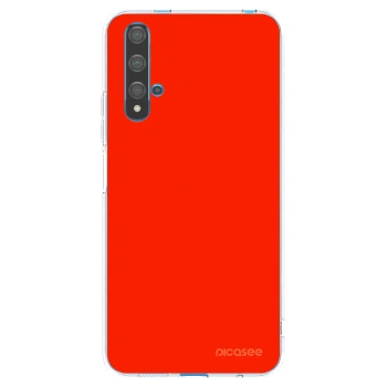 Picasee διαφανής θήκη σιλικόνης Huawei Nova 5T - Maranello Red