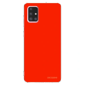 Picasee διαφανής θήκη σιλικόνης Samsung Galaxy A71 A715F - Maranello Red