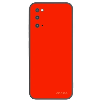 Picasee Μαύρη θήκη σιλικόνης για Samsung Galaxy S20 G980F - Maranello Red