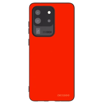 Picasee Μαύρη θήκη σιλικόνης για Samsung Galaxy S20 Ultra 5G G988F - Maranello Red