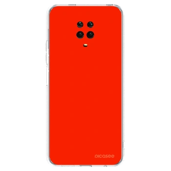 Picasee διαφανής θήκη σιλικόνης Xiaomi Redmi Note 9 Pro - Maranello Red