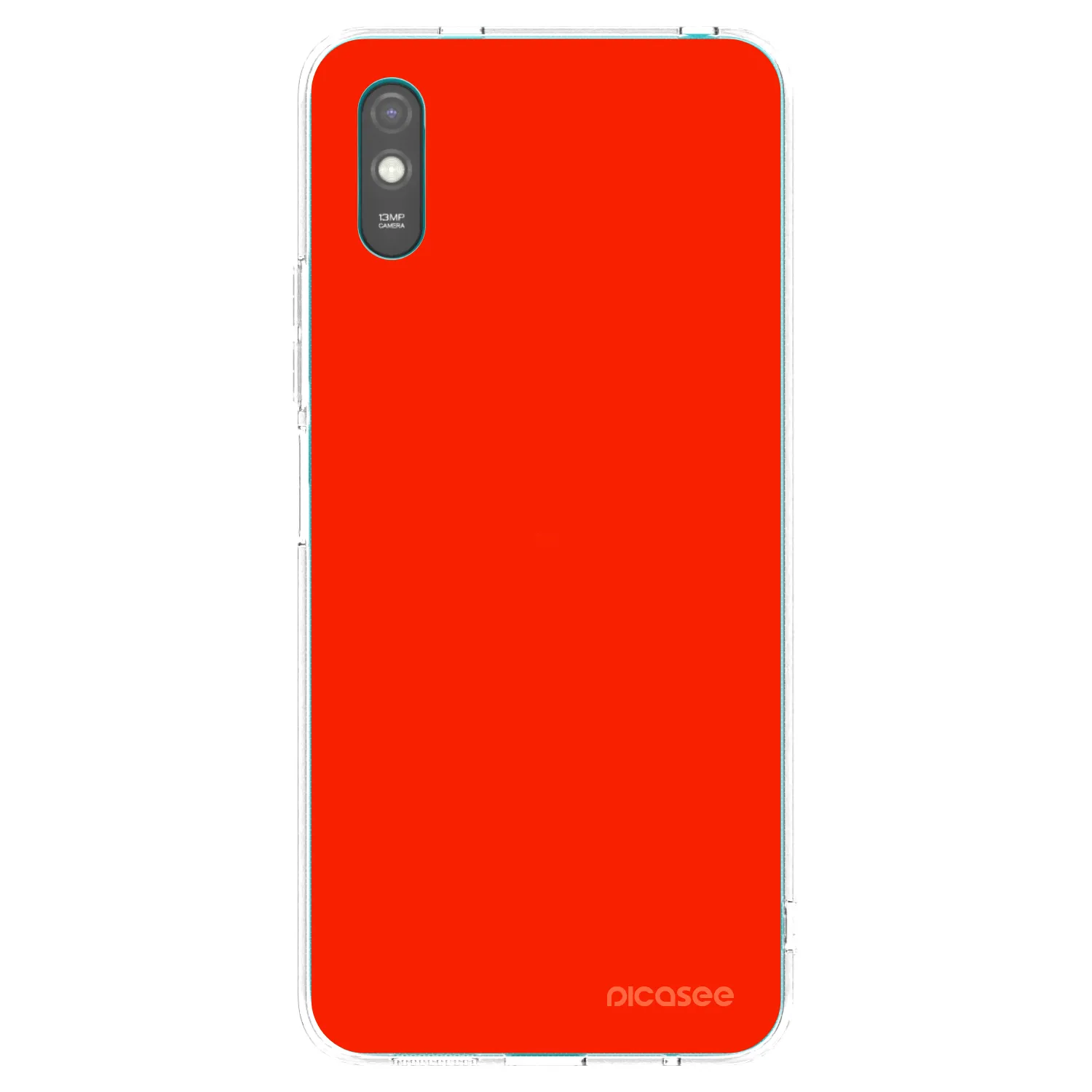 Picasee διαφανής θήκη σιλικόνης Xiaomi Redmi 9A - Maranello Red