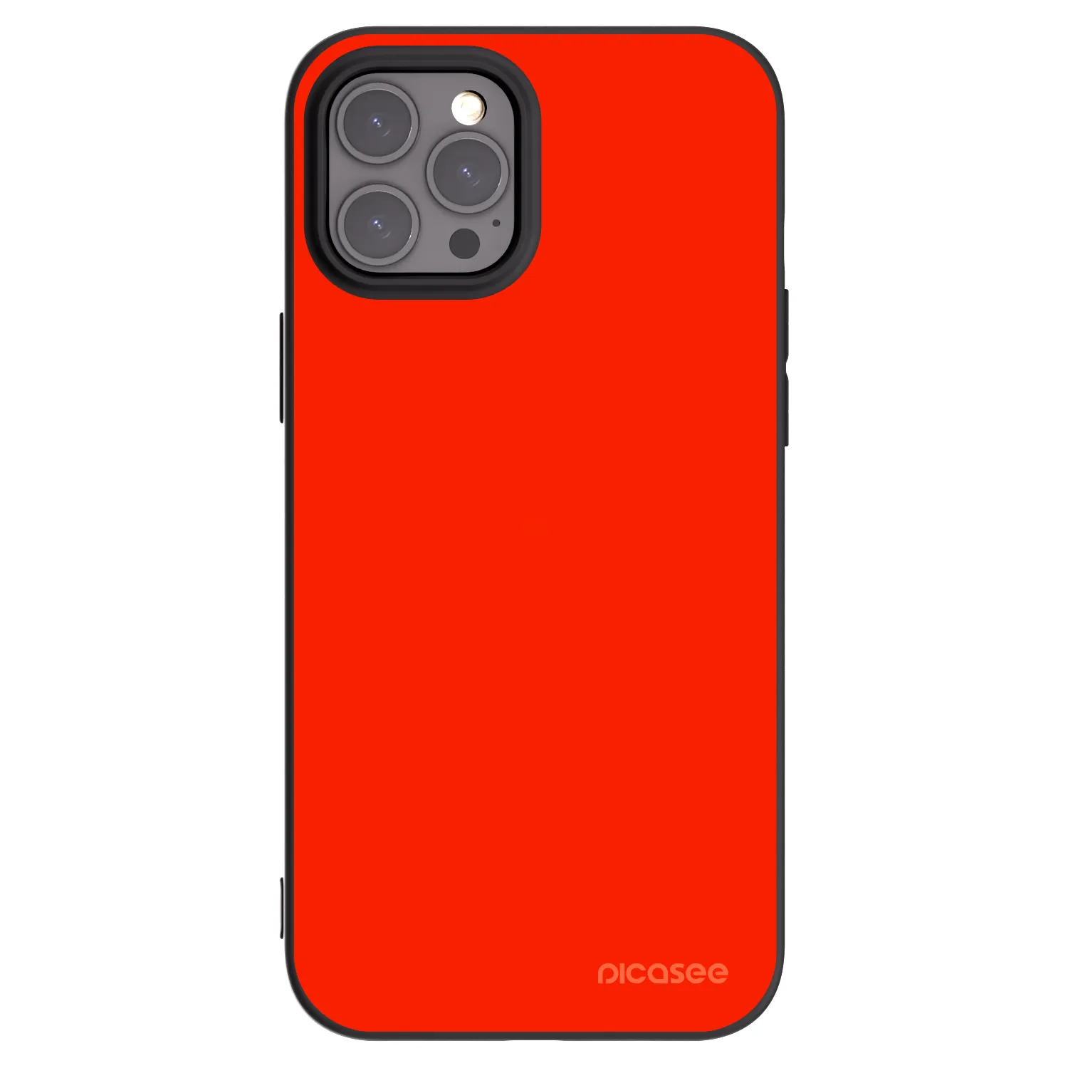 Picasee Μαύρη θήκη σιλικόνης για Apple iPhone 12 Pro Max - Maranello Red