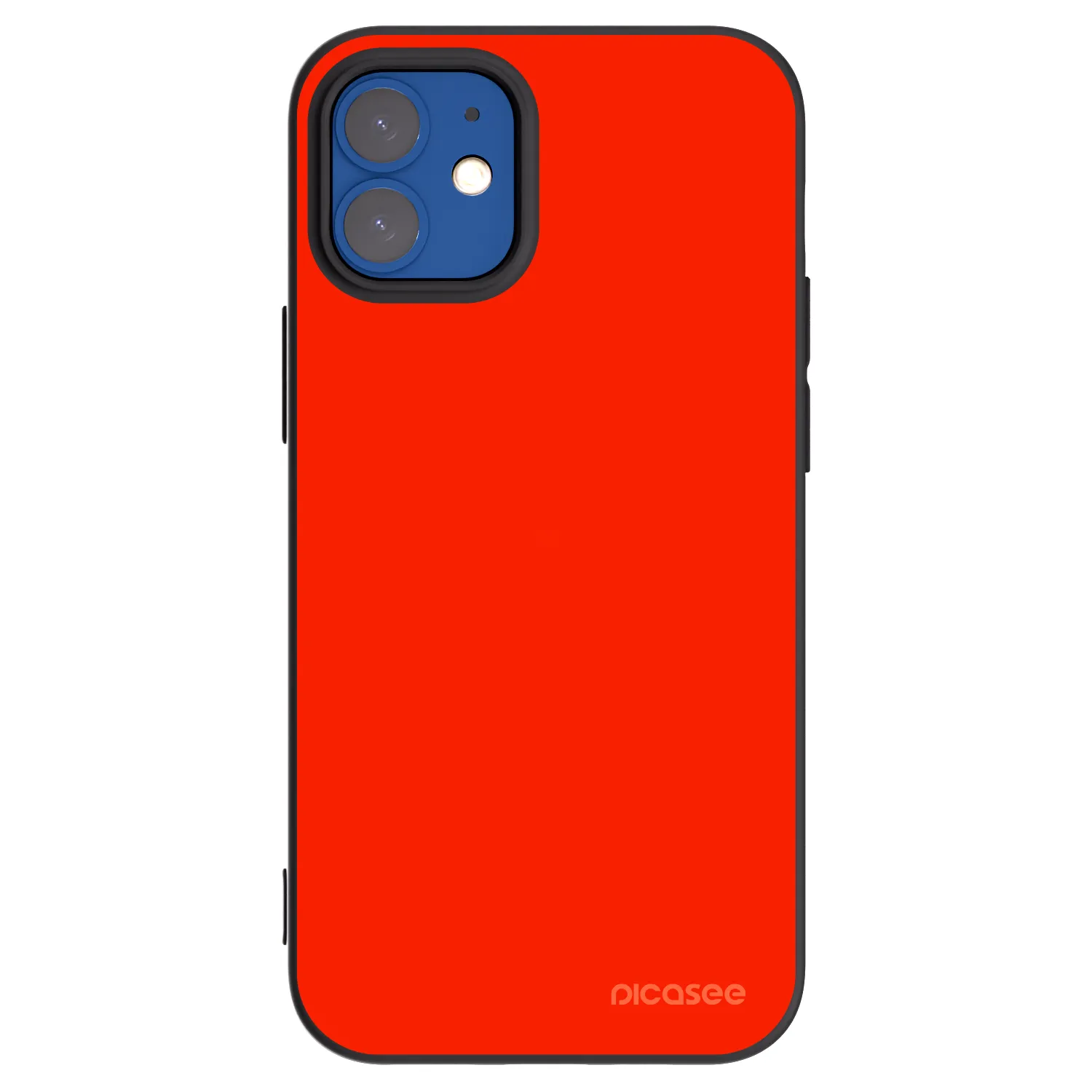 Picasee Μαύρη θήκη σιλικόνης για Apple iPhone 12 mini - Maranello Red