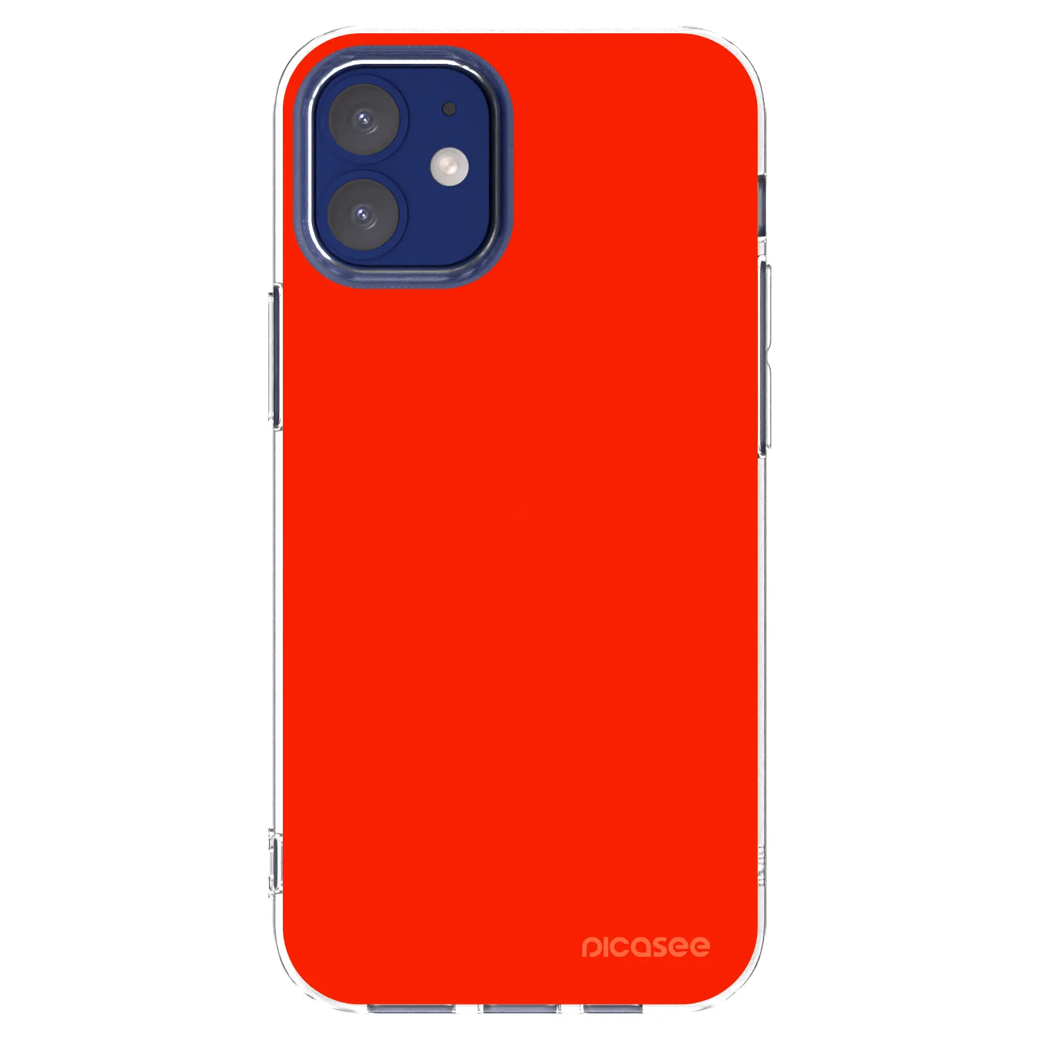 Picasee διαφανής θήκη σιλικόνης Apple iPhone 12 mini - Maranello Red