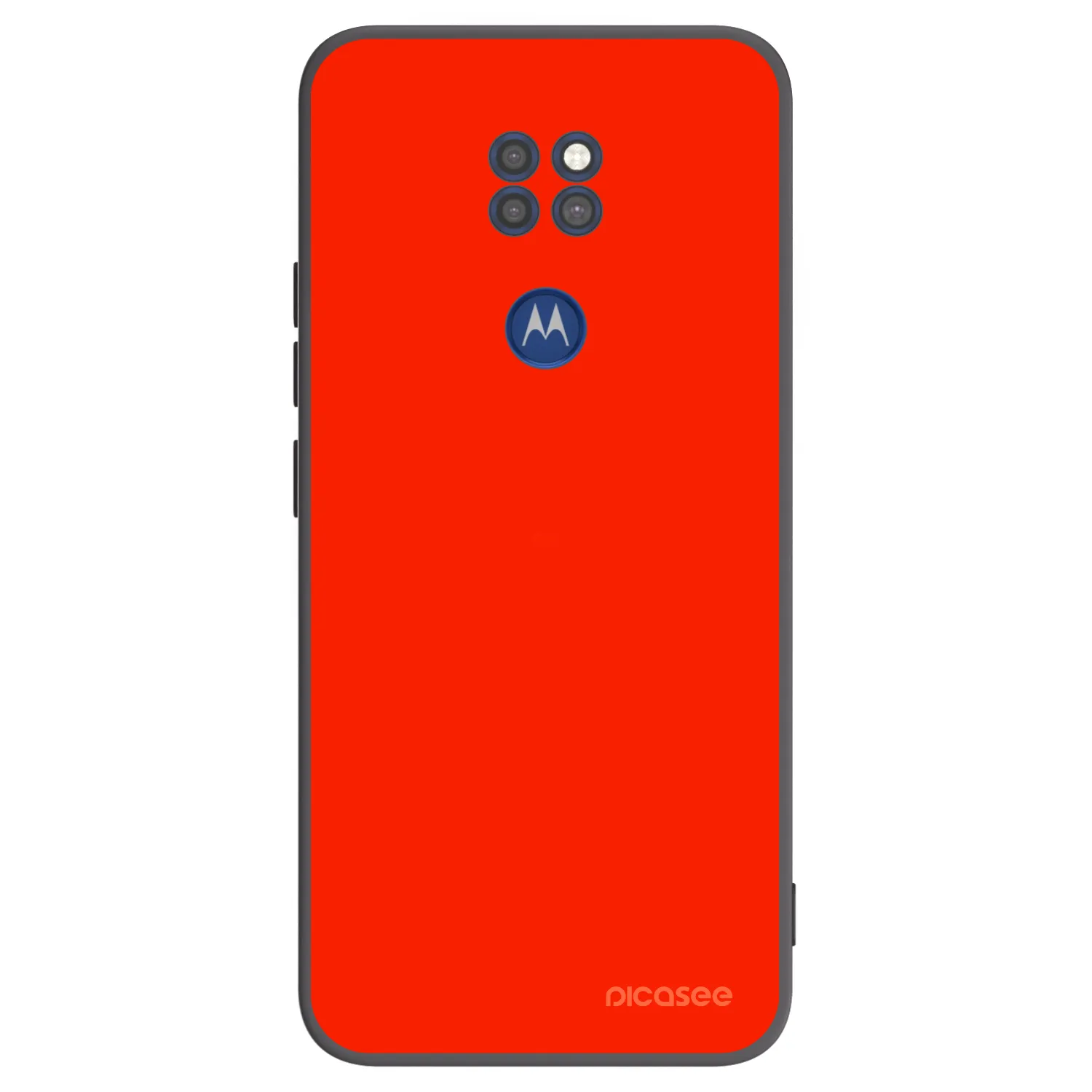 Picasee Μαύρη θήκη σιλικόνης για Motorola Moto G9 Play - Maranello Red