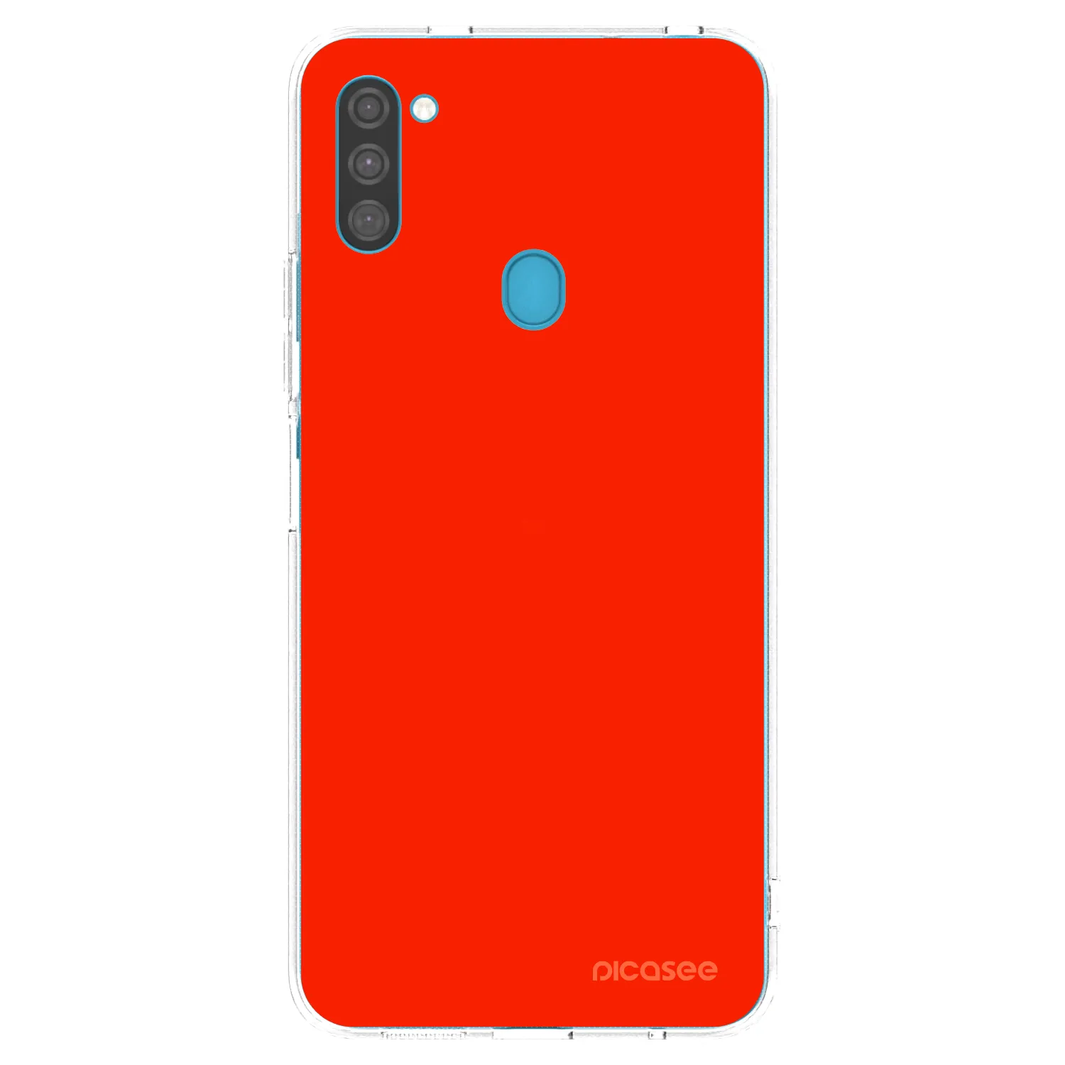 Picasee διαφανής θήκη σιλικόνης Samsung Galaxy M11 - Maranello Red