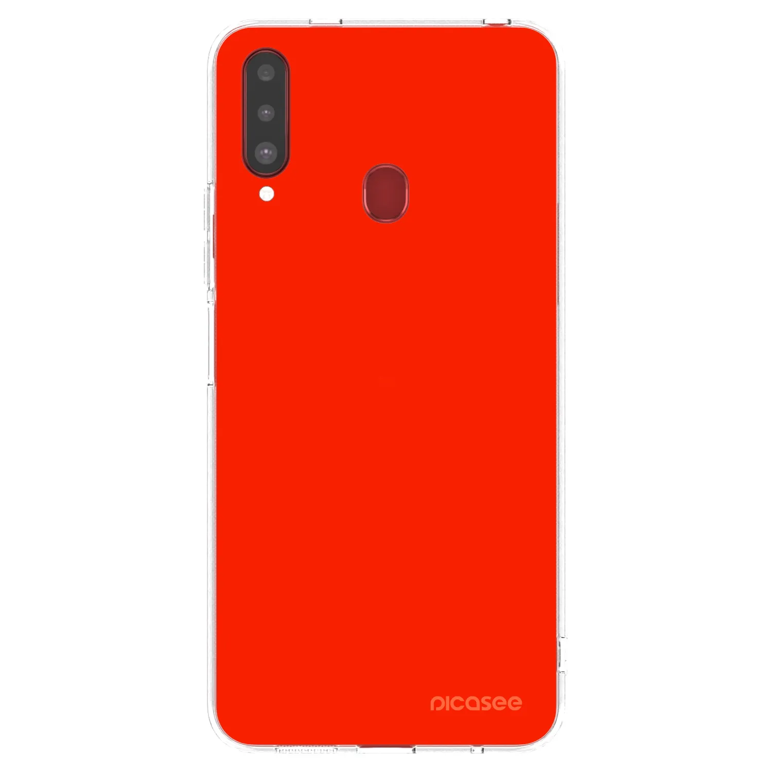 Picasee διαφανής θήκη σιλικόνης Samsung Galaxy A20s - Maranello Red