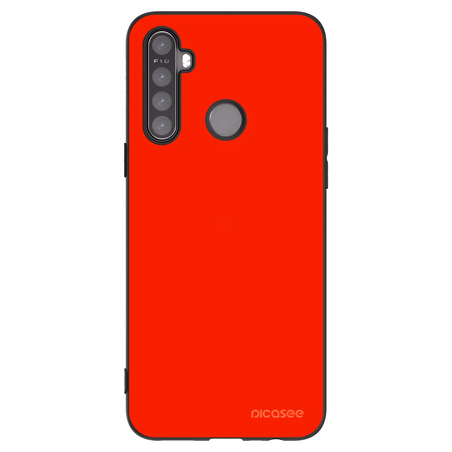 Picasee Μαύρη θήκη σιλικόνης για Realme 6i - Maranello Red