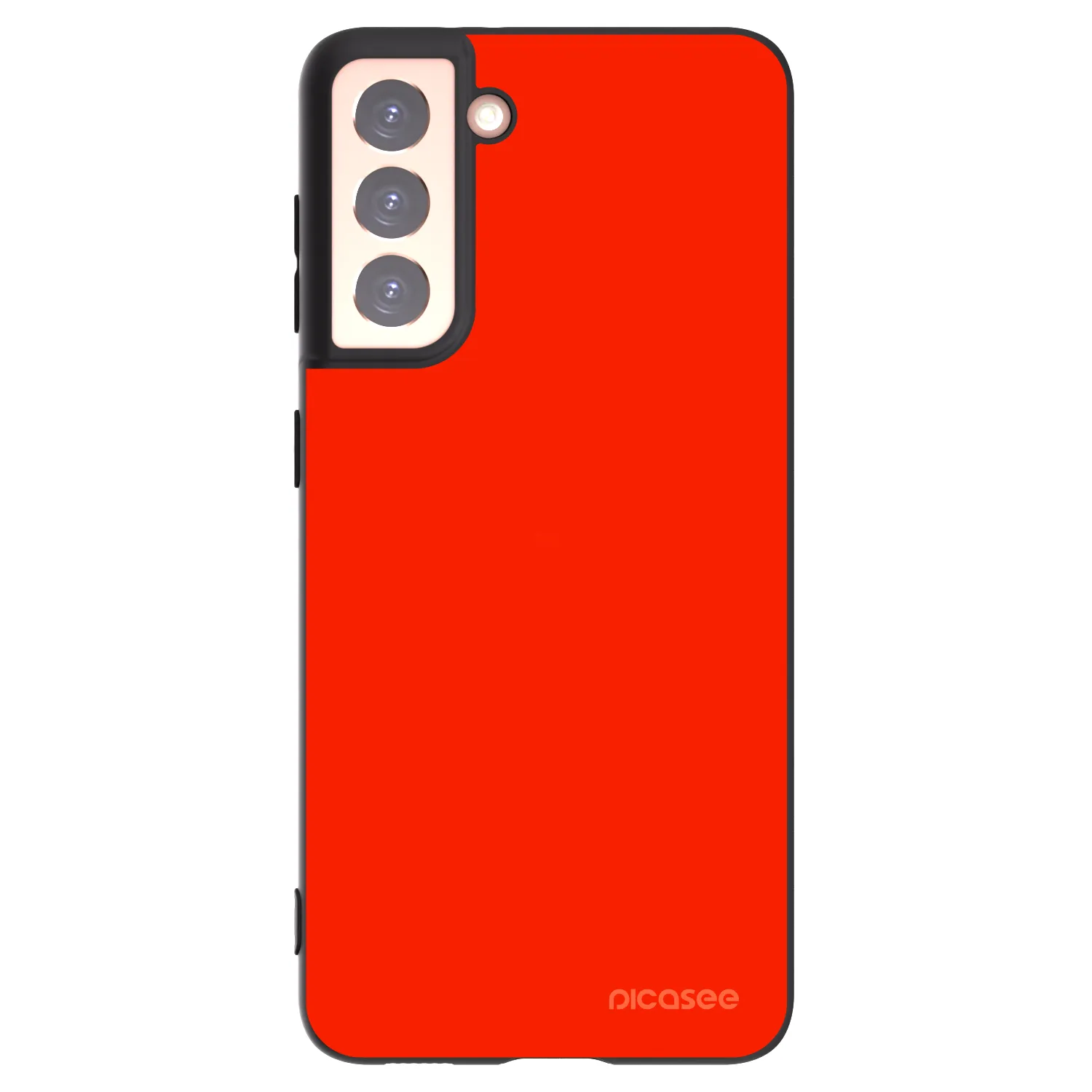 Picasee Μαύρη θήκη σιλικόνης για Samsung Galaxy S21 5G G991B - Maranello Red