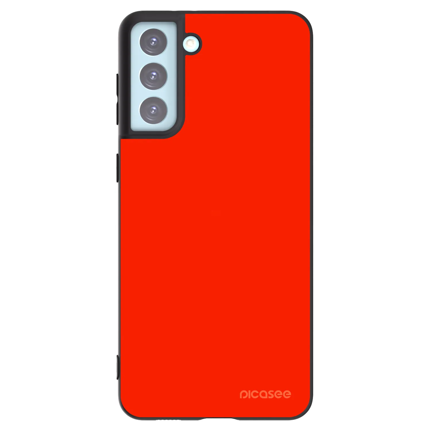 Picasee Μαύρη θήκη σιλικόνης για Samsung Galaxy S21+ 5G G996F - Maranello Red