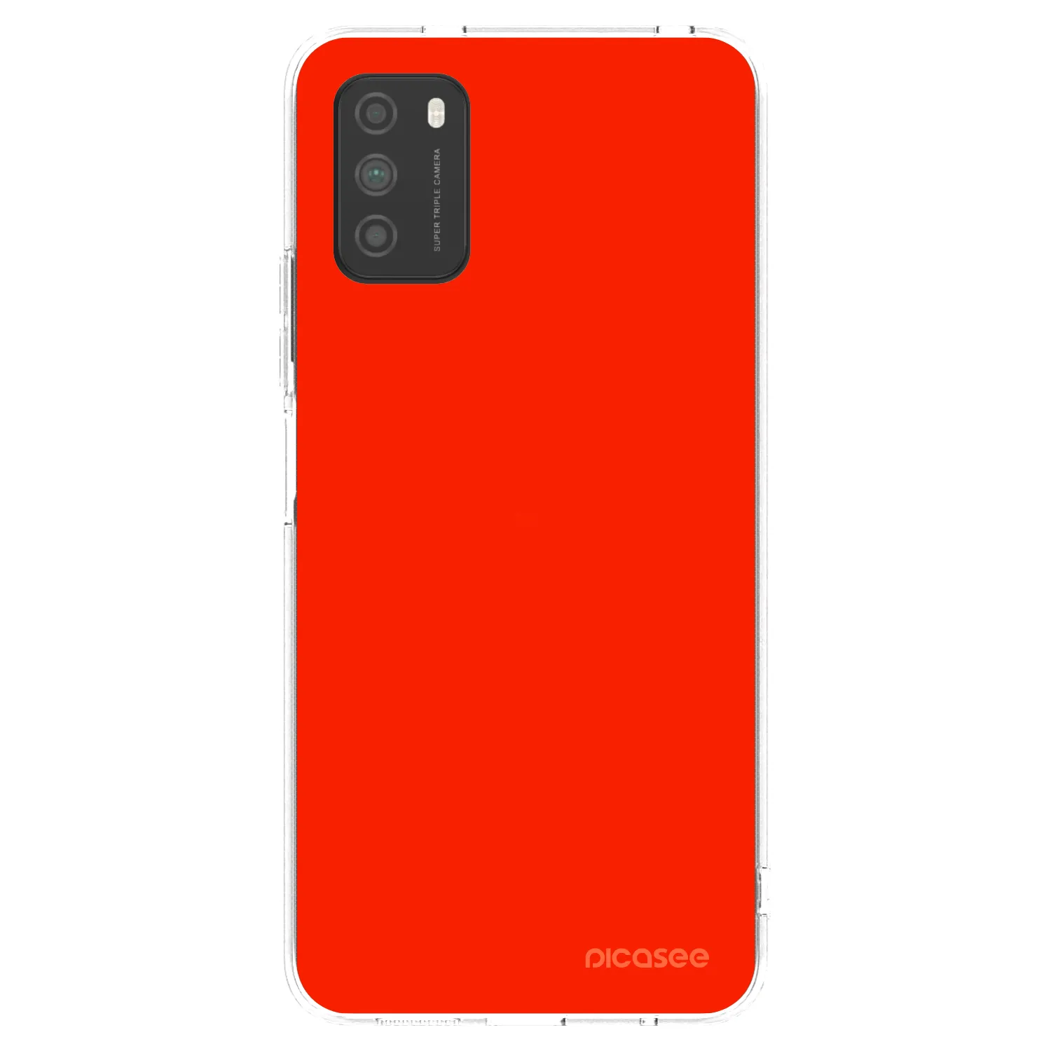 Picasee διαφανής θήκη σιλικόνης Xiaomi Poco M3 - Maranello Red
