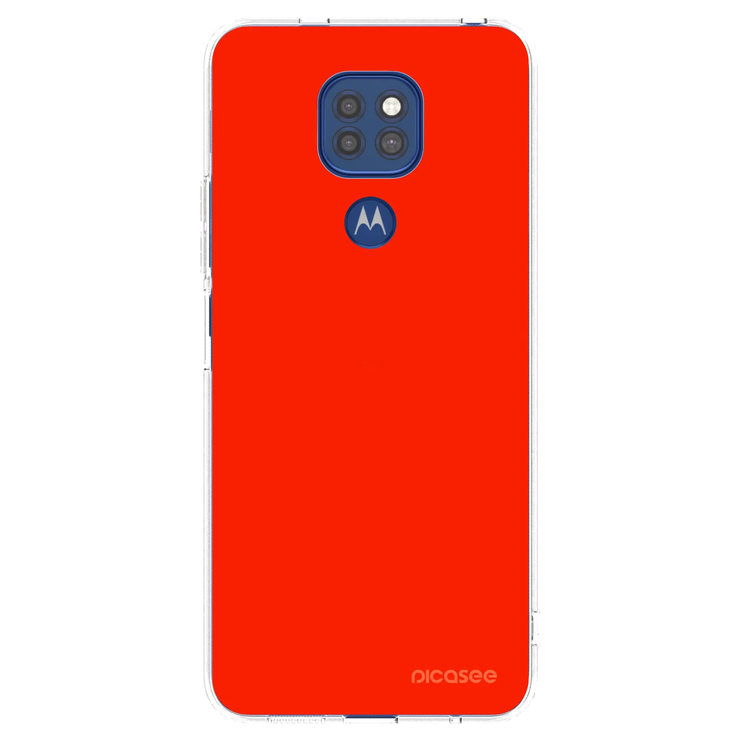 Picasee διαφανής θήκη σιλικόνης Motorola Moto G9 Play - Maranello Red